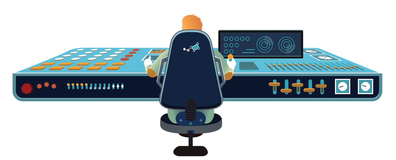 Commandant supervisant le décollage d'une fusée, représentant la gestion de projets avec Casserole.pro