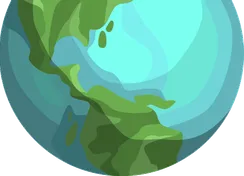 Illustration de la planète Terre vue de l'espace