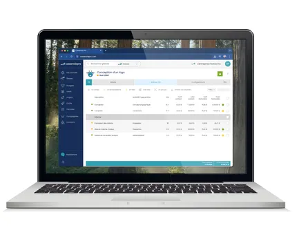Vue de la section 'Budgets' de Casserole.pro, facilitant la planification des étapes et des coûts des futurs projets