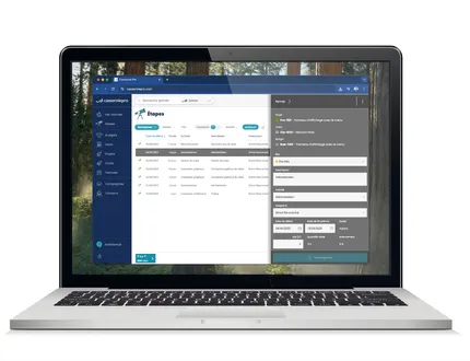 Illustration de la section Étapes de Casserole.pro, démontrant lutilisation des étapes