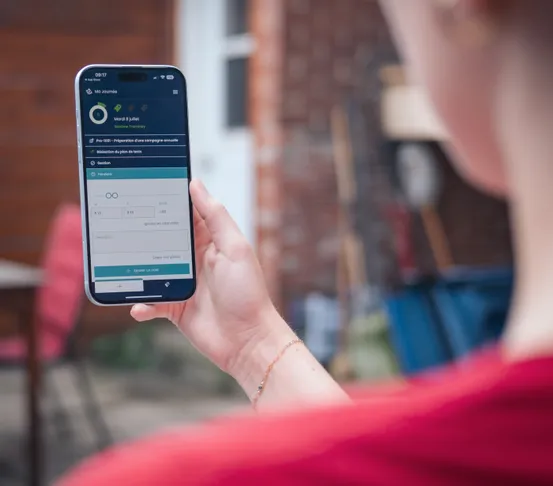 Utilisation de l'application mobile Casserole.pro sur un téléphone