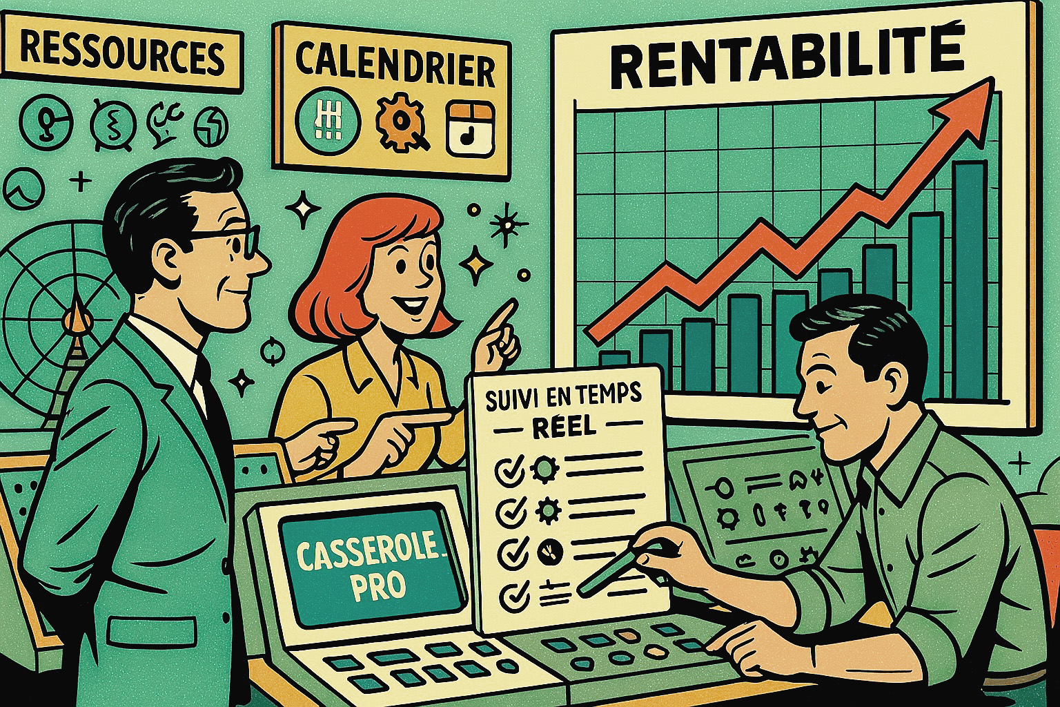 Tableau de bord de suivi de projet en temps réel pour une gestion efficace