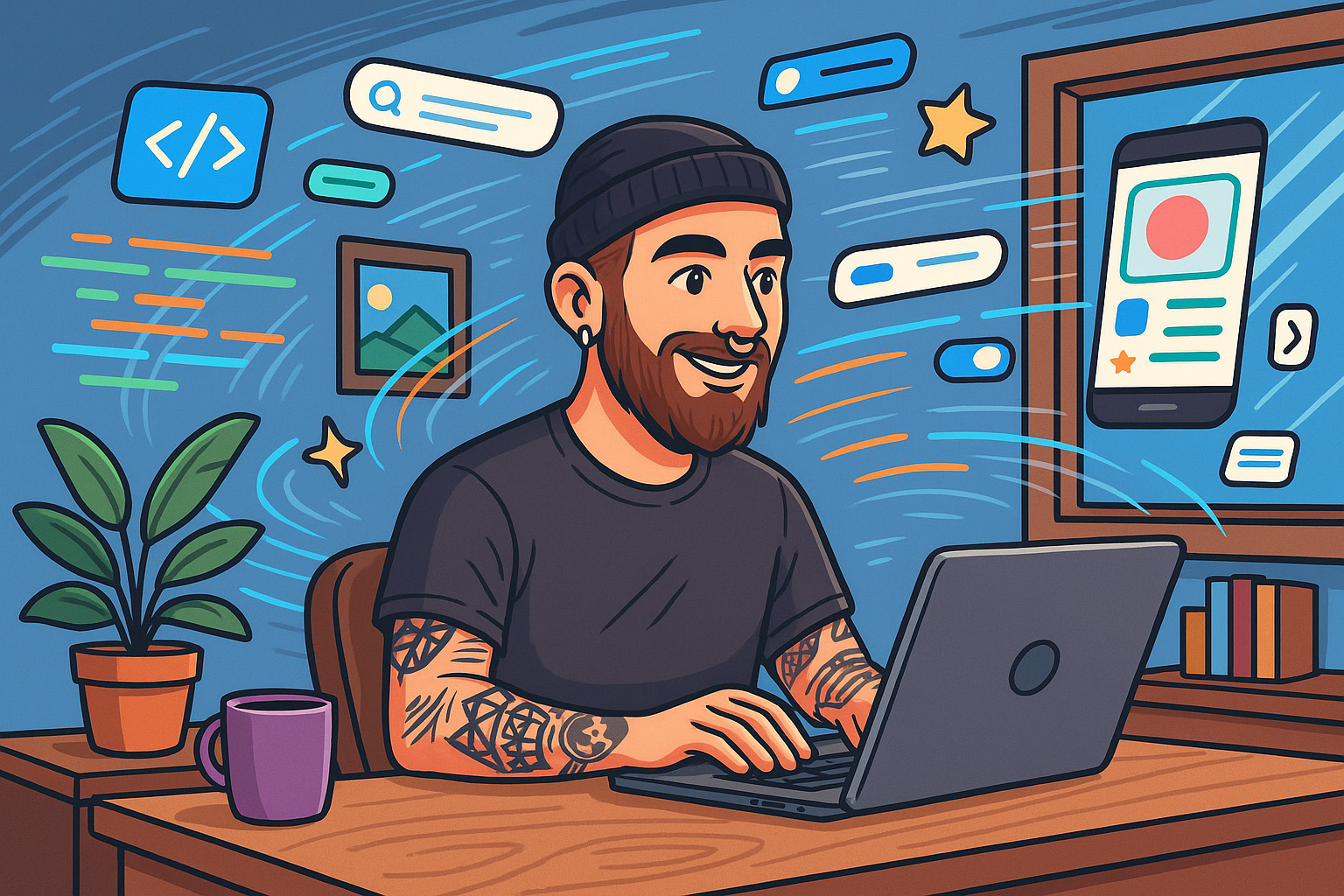 Raphaël code l’application mobile et les interfaces de Casserole.pro — logiciel de gestion québécois pour PME et travailleurs autonomes.